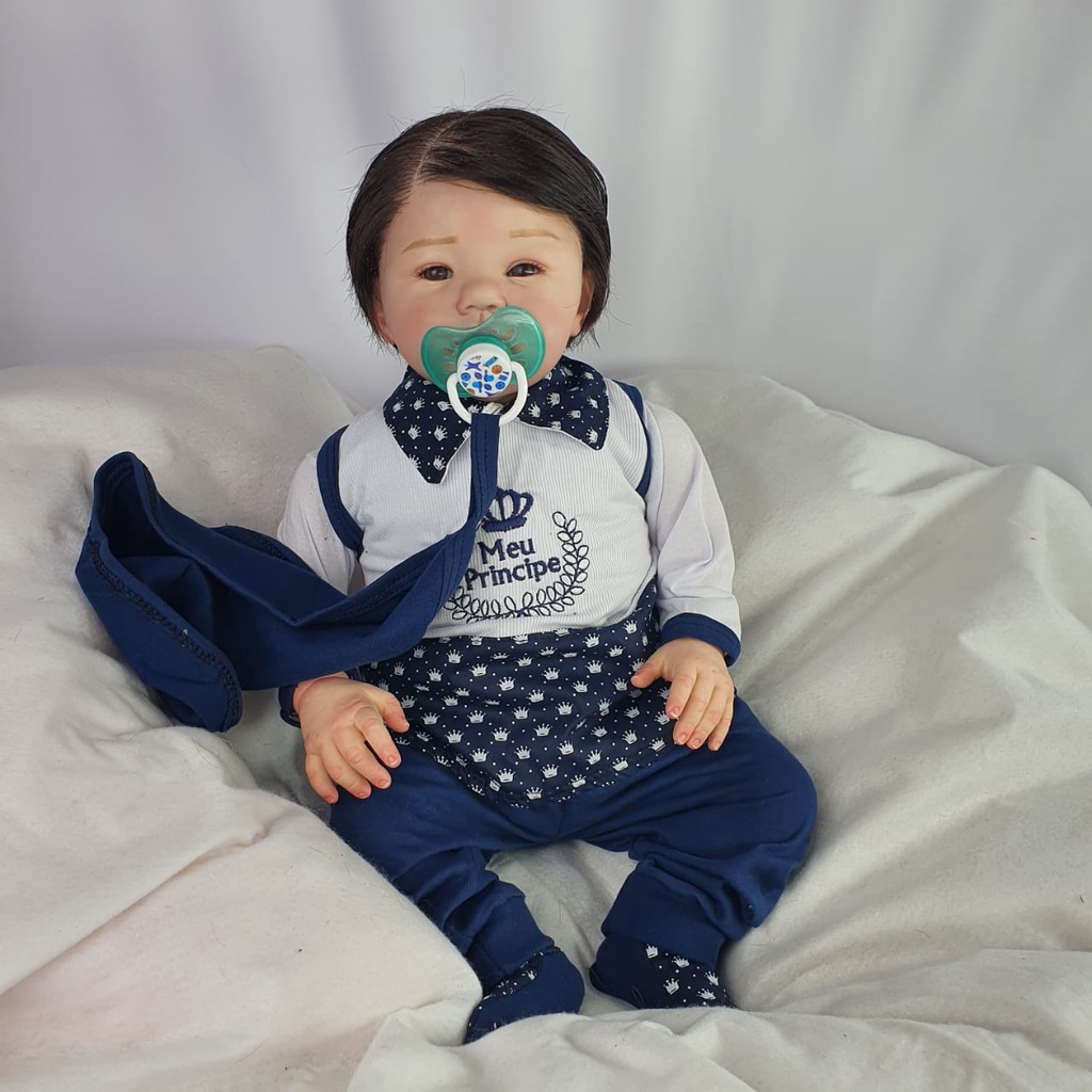 Bebe Reborn Menino Muito Realista Enxoval Shopee Brasil