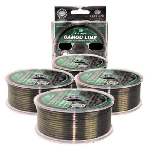 Linha de Pesca Monofilamento Camou Line 300m 0.35mm 34lbs Safari Max Nylon Pescar Pescaria Resistência