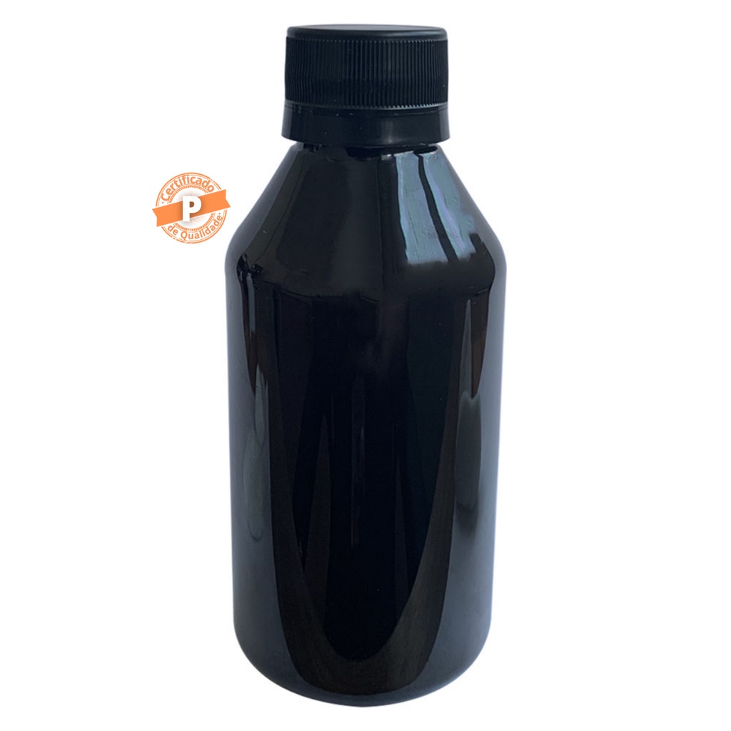 Frasco Pet 250ml C/ Tampa lacre (10 unidades)