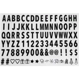 2 Cartelas de Letra para Luminária Light Box TAMANHO A5 em Oferta na Shopee