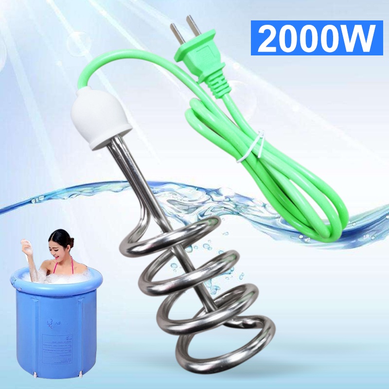 Caldeira Elétrica De Suspensão De 2000W Aquecedor Elétrico De Água Para Piscina De Banheira Insuflável hengmaTimeVo