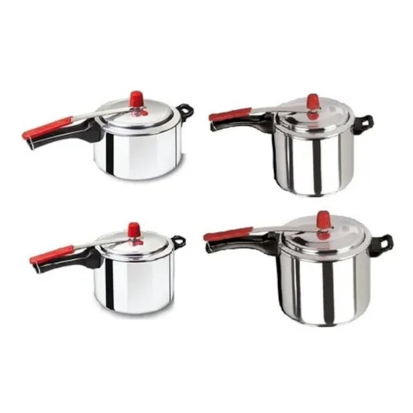 Kit 4 Panelas De Pressão 3 l  4,5 l 7 l e 10 litros Globo 3 anos de Garantia