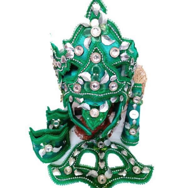Paramenta de Oxossi Capacete Ode Verde