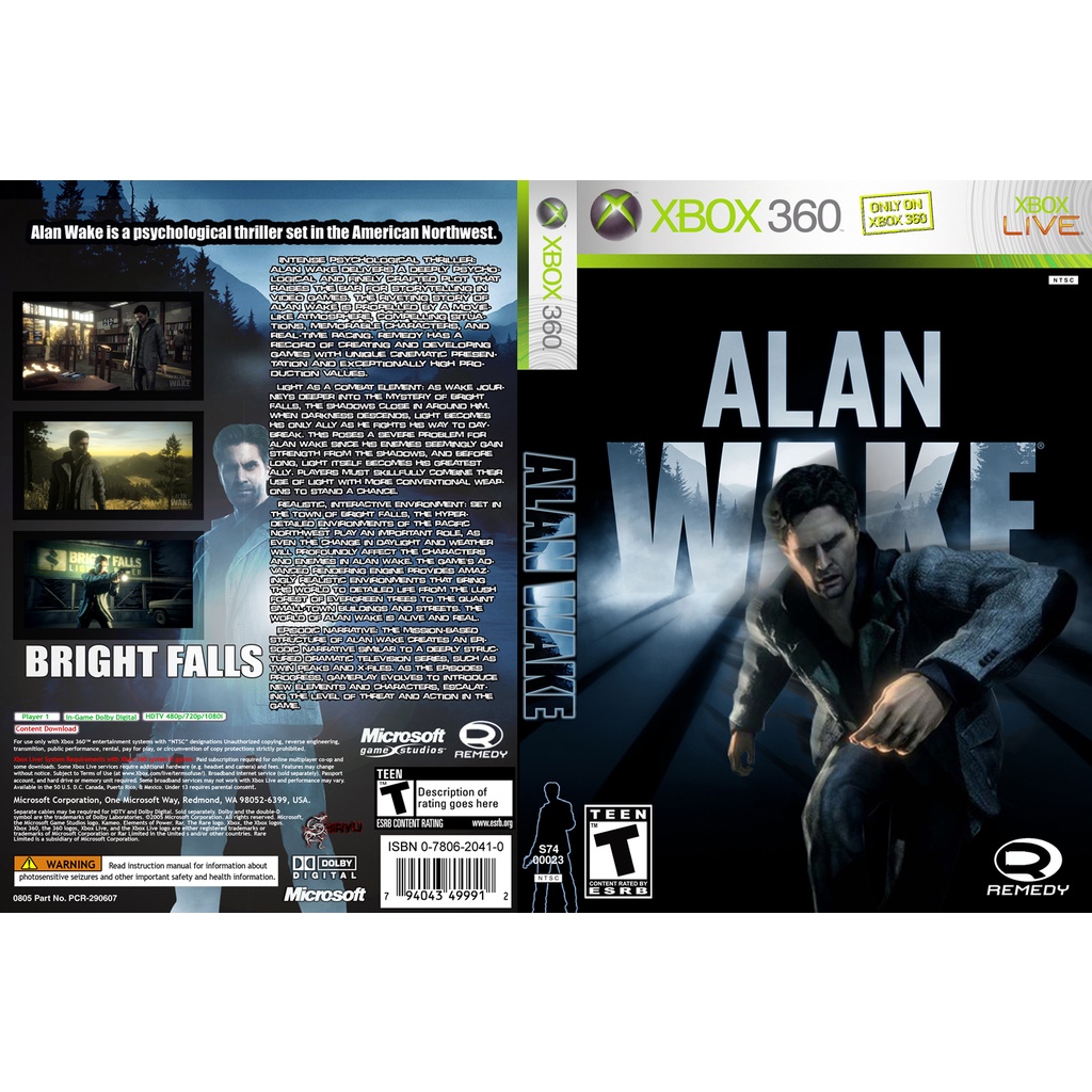 Alan Wake P/ XBOX360 (LTU/LT/JTAG/RGH)