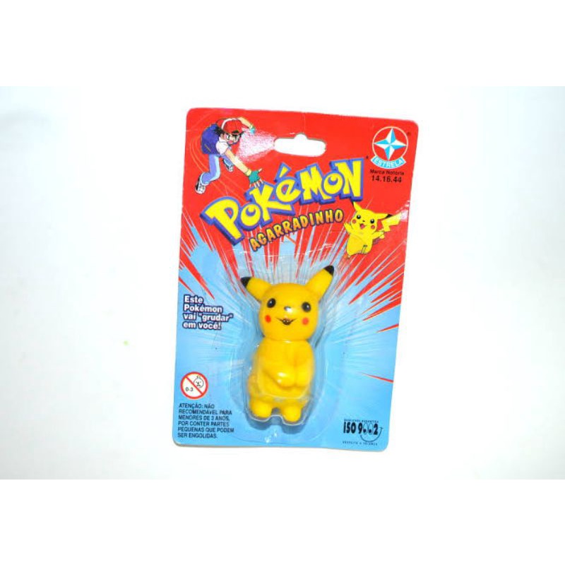 Boneco Agarradinho Pikachu Pokemon Estrela Antigo