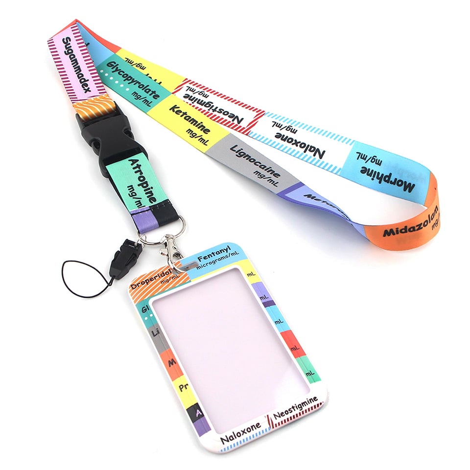 Cordão e Porta Crachá Medicina Intensiva | Shopee Brasil
