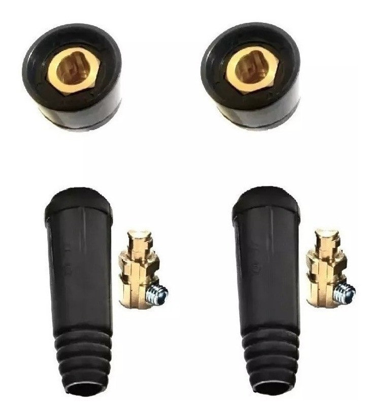 Kit Conector Engate 9mm Rápido Para Maquina Solda Macho e Fêmea Painel 10-25 mm