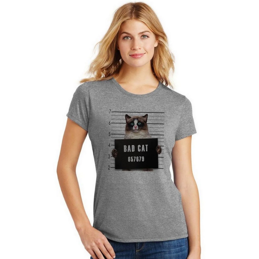 Camiseta Feminina T- Shirt Bad Cat Pets Blusa Estampada Criativa  Personalizada Gato Envio Imediato | Shopee Brasil