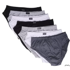 Kit 5 Cueca 100% algodão Tradicional SLIP-Adulto Básica Modelo Comum