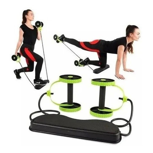 Roda De Exercicio Abdominal  Musculação C/ Elástico