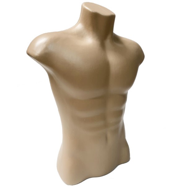 Manequim Busto Masculino, Busto encorpado, Manequim busto plástico masculino