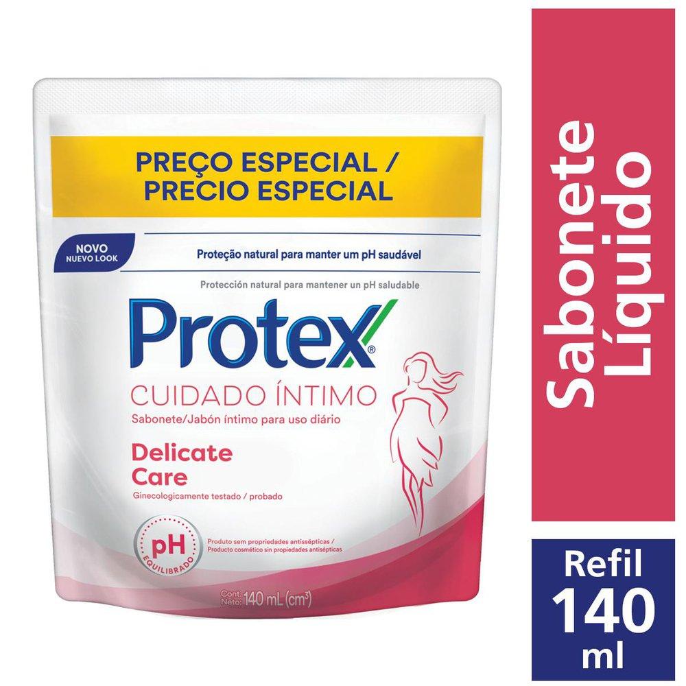 Sabonete Líquido Protex Delicate Care Íntimo Refil 140ml em Oferta na Shopee