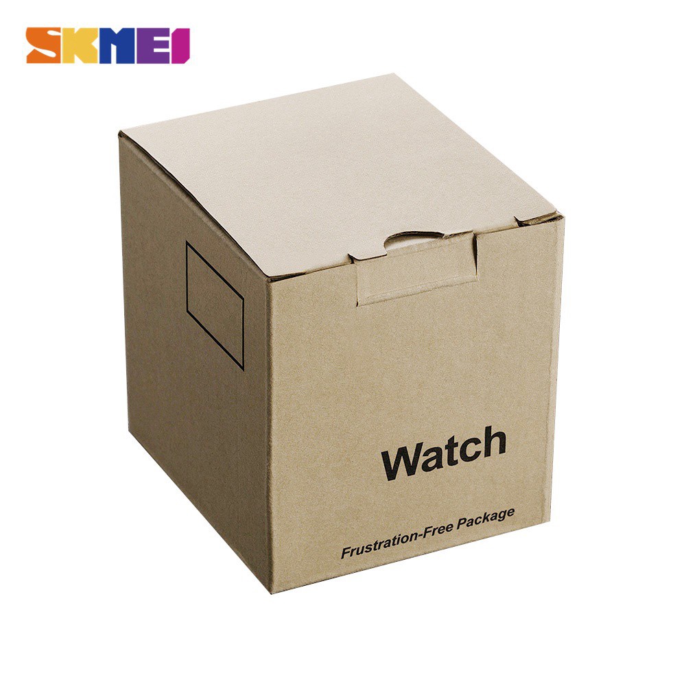 Caixa Relógio Skmei Pequena Leve Peso Simples Embalagem Estojo