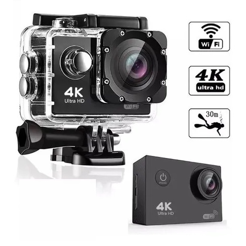 Câmera Action 4k Sport Wifi Hd Prova Dágua Go Cam Pro Ultra - Escorrega ...
