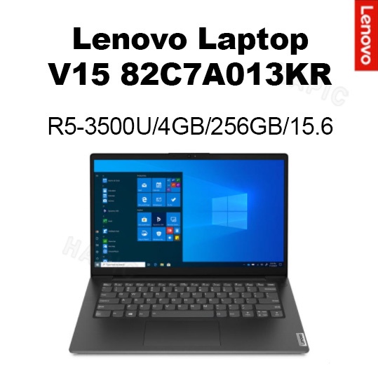 Lenovo Laptop V15 ADA-82C7A013KR R5-3500U/4 Gb/256 15.6 " Rodar Janelas Não Incluídos Viajar OS Perfuladas Ângulo