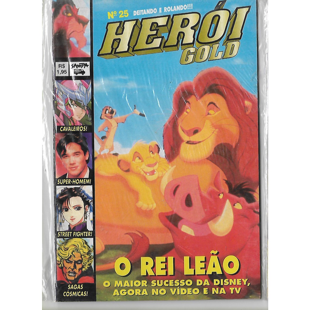 Revista Herói Gold 25 Rei Leão - Editora Sampa