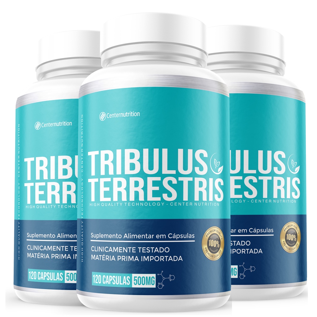 Kit 3x Tribulus Terrestris 500mg 360 C psulas 100 Original Envio Em 