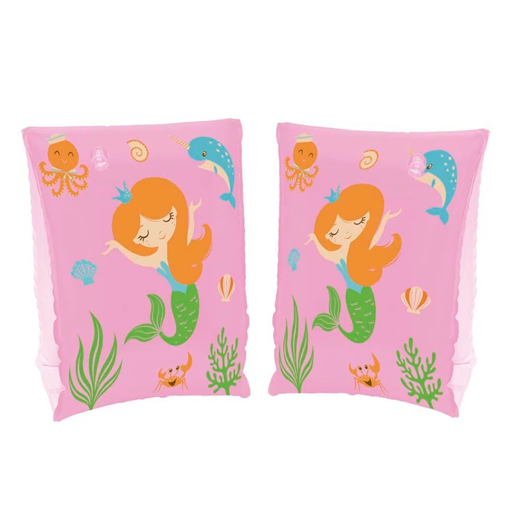Boia De Braço 23x15cm Infantil Estampas Praia Piscina Mar Lazer Brincar Nadar Mor - Cores