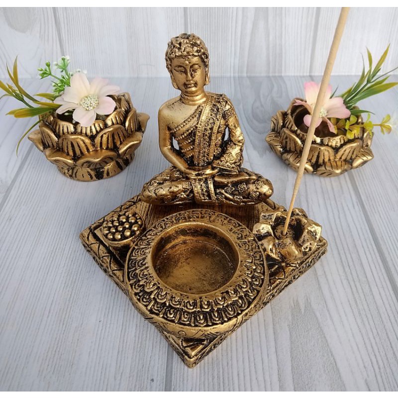 Imagem Incensário com Porta Vela para Decoração de Cantinho zen, Decoraçã Minimalista