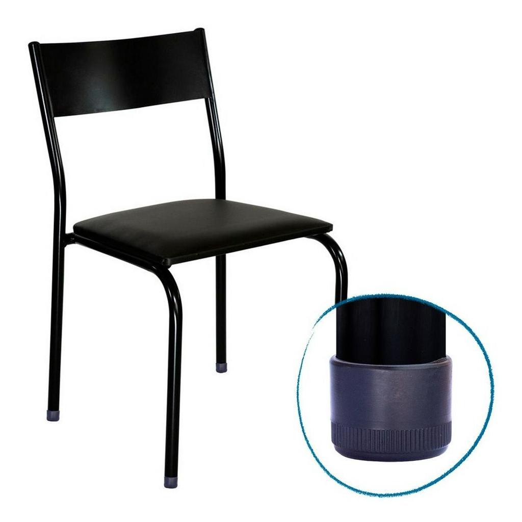 Ponteira Protetora Pé Tubular De Cadeira 2,2cm Conjunto 16pc