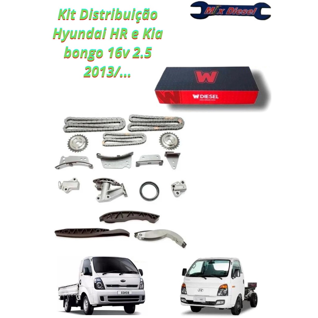 Kit Corrente Hyundai Hr E Kia Bongo 2.5 16v 2013/...