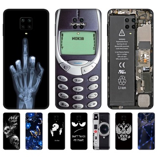 Para Xiaomi Redmi Nota Caso 9 S 9 Pro Tampa Do Telefone De Volta Note9 9Pro Note9S Note9Pro Preto tpu Silicone