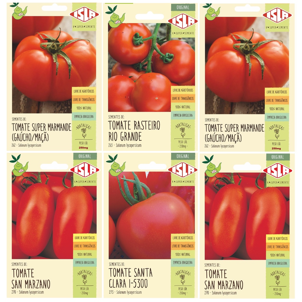 Semente de Tomate - Sementes Hortaliças Isla