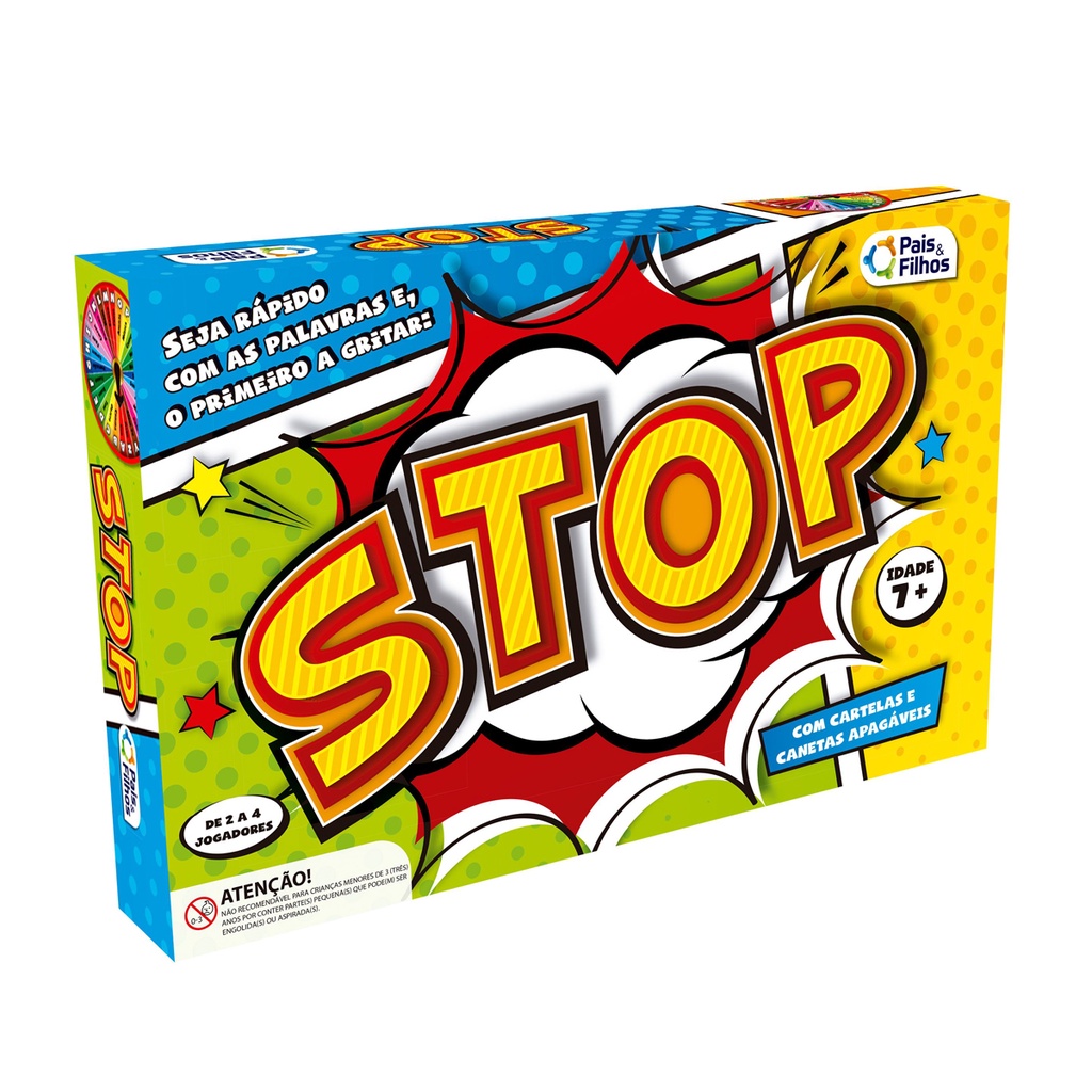 Jogo Stop Tabuleiro - Pais e Filhos em Oferta na Shopee