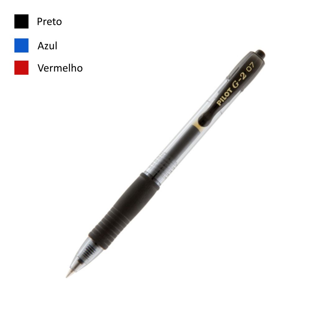 Caneta gel pilot g2 0 7mm escolha a cor escorrega o pre o