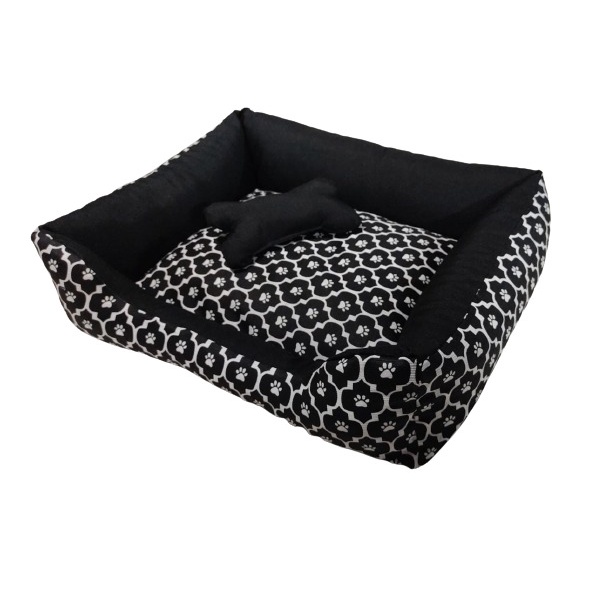 Cama Pet Caminha de Cachorro ou Gato Médio 60x47cm c/ Fundo IMPERMEÁVEL  + OSSINHO em Oferta na Shopee