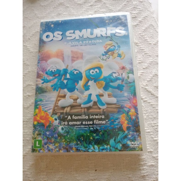DVD filme os Smurfs e a vila perdida lacrado novo
