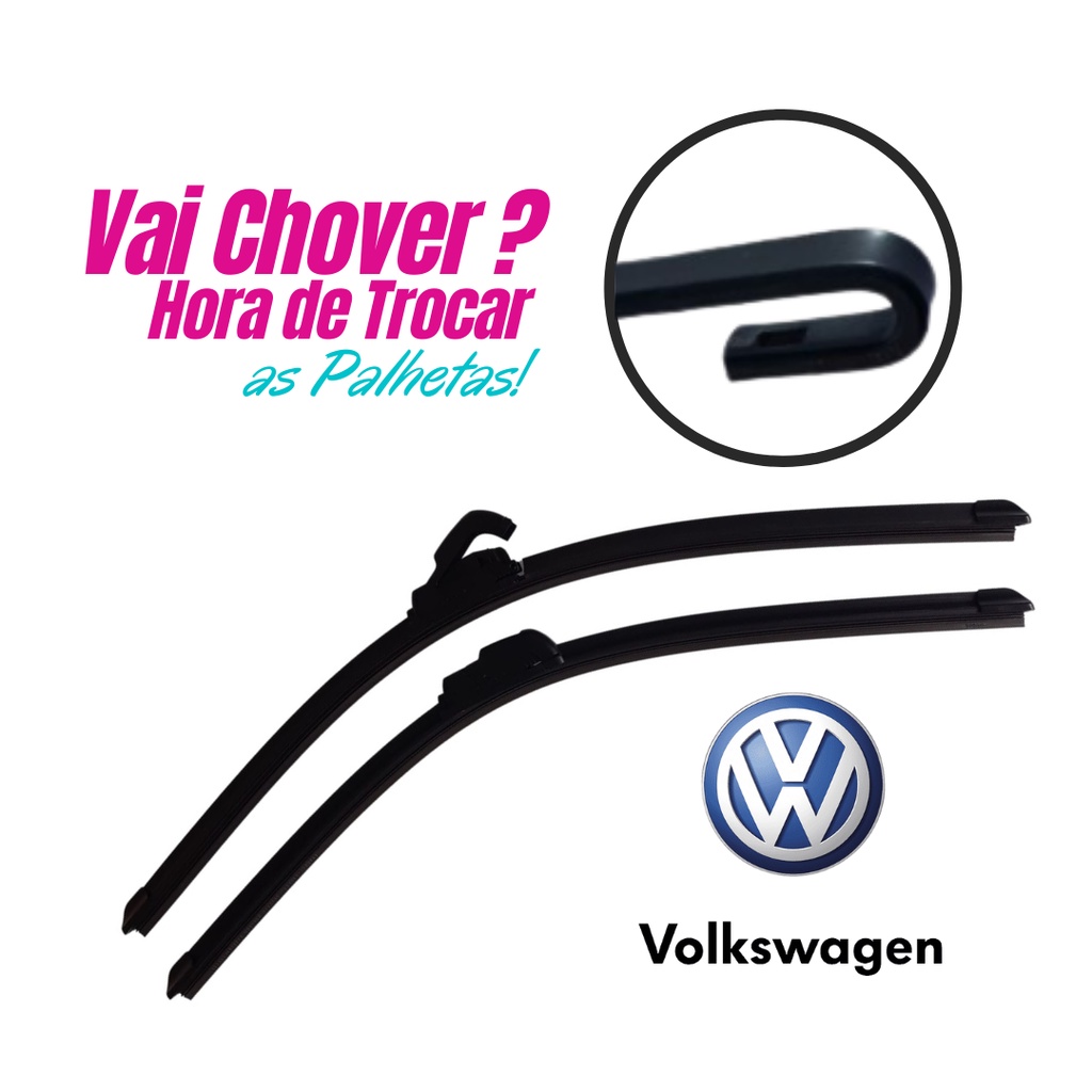 Par Palheta Limpador Parabrisa VW Volkswagen Gol G2 Gol G3 Gol G4 PROMOÇÃO SHOPEE em Oferta na Shopee