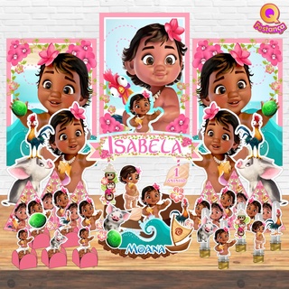 Kit Festa Pronta Moana Baby *78 itens*