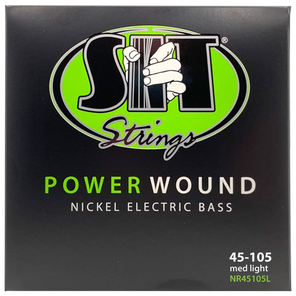 Encordoamento Para Contra Baixo SIT 4 Cordas 045 ﻿Power Wound NR45105L