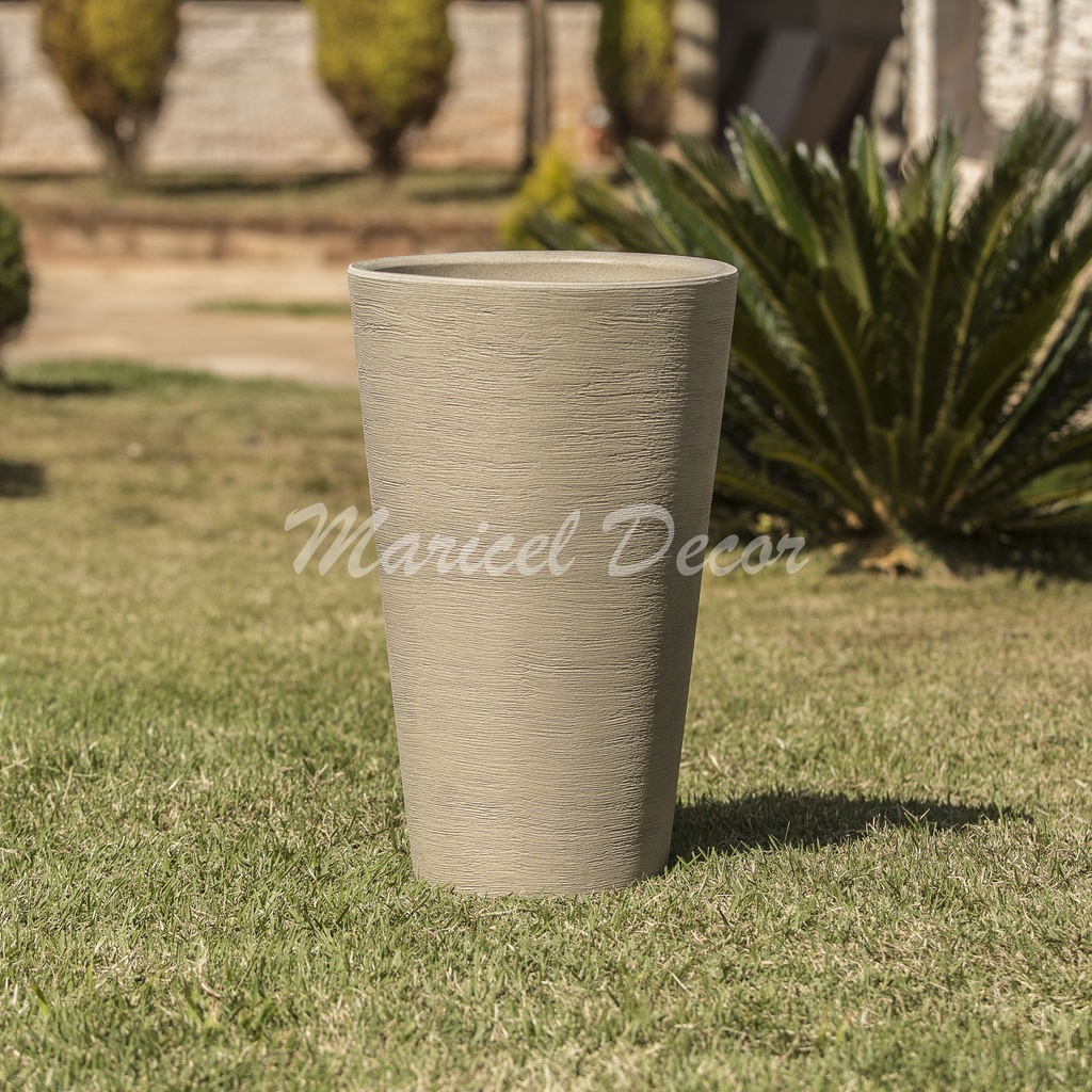 Vaso De Planta 50x34cm, Decorativo Em Polietileno Reciclável, Coluna ...