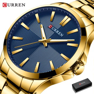 CURREN Men Watches Fashion Luxury Stainless Steel Band Causal Business Waterproof 8322 em Oferta na Shopee