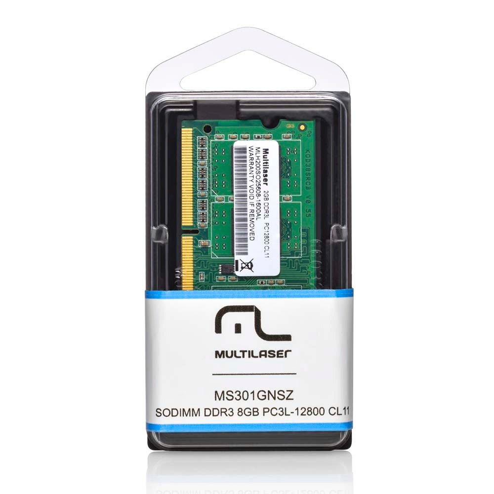 Módulo De Memória Multilaser Sodimm Ddr3 4gb 12800 - Mm420