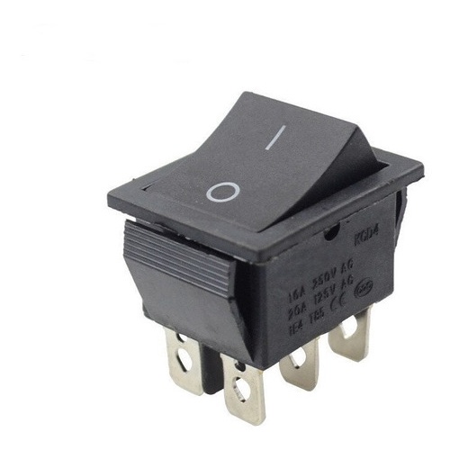 Botão Chave ON-OFF 20 A 6 Pin 2 Pos Preto | Shopee Brasil