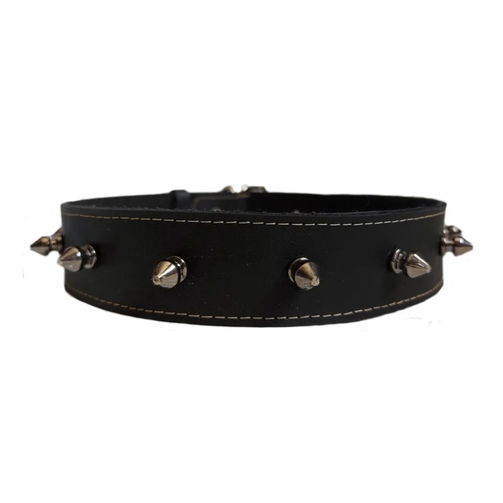 Coleira Para Pit Bull, Coleira Pitbull, Coleira Couro Cravos