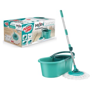 Mop Esfregão Giratorio Limpeza chão original Flash Limp em Oferta na Shopee