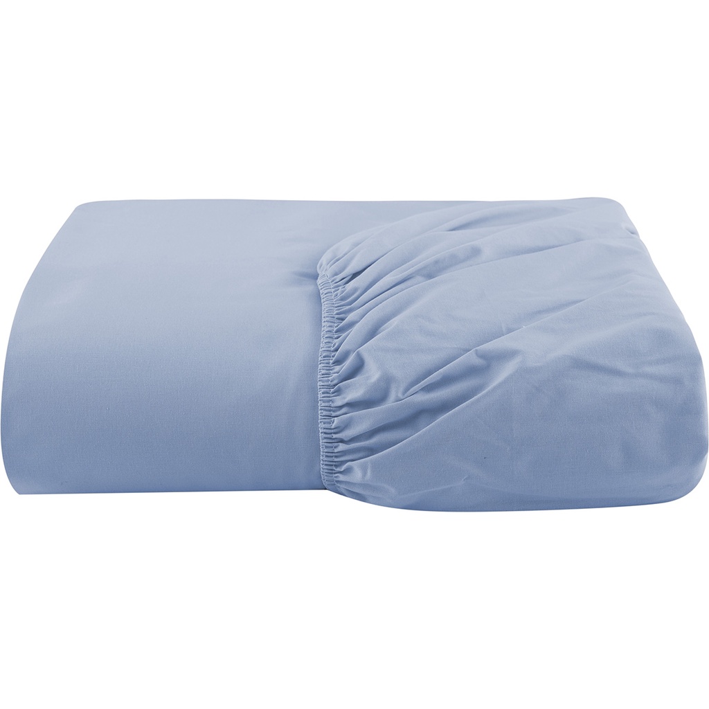 Lençol Avulso Elástico Queen Size 100% Algodão Percal 200 Fios Colchão Até 40cm de Altura