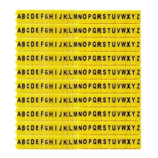Kit Marcador Fios Cabos Anilhas 260uni Letras A - Z 4-6mm em Oferta na Shopee