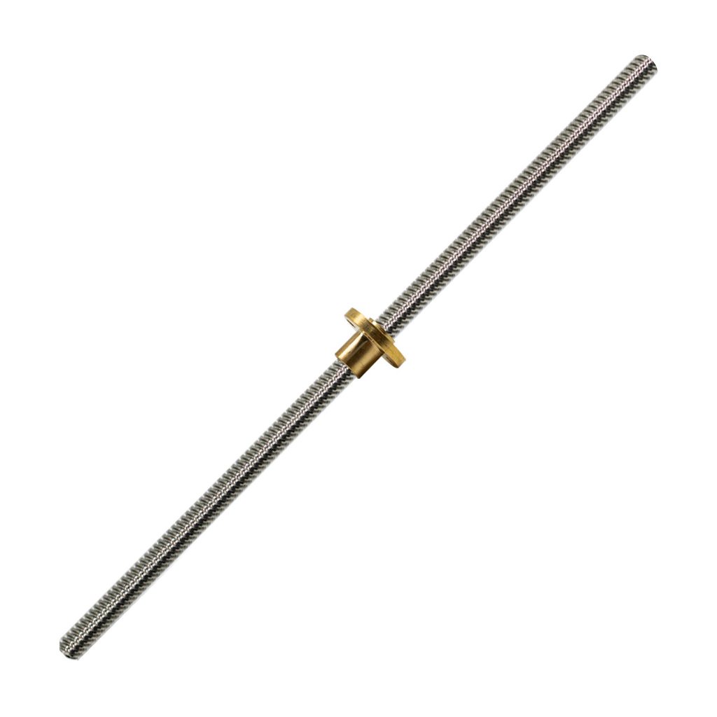 Fuso Trapezoidal de Avanço TR8 8 x 300mm com Castanha