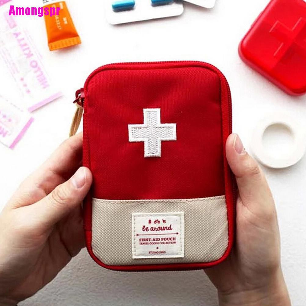 Amongspr Bolsa de Primeiro Socorros Portátil para Casa/Viagem/Acampamento / Bolsa para Kit de Emergência/Sobrevivência