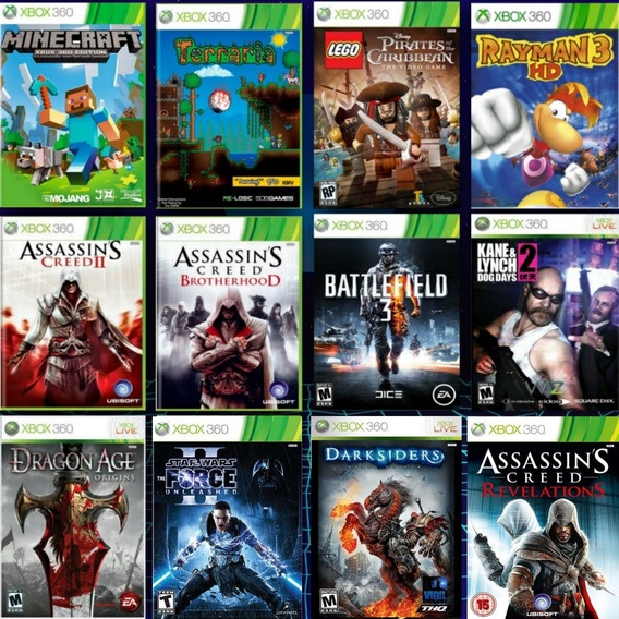 kit 10 jogos Xbox 360 a sua escolha . PROMOÇÃO - Escorrega o Preço