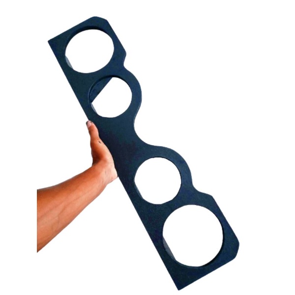Suporte para 2 cornetas 2 tweeter+espaço p/ voltímetro