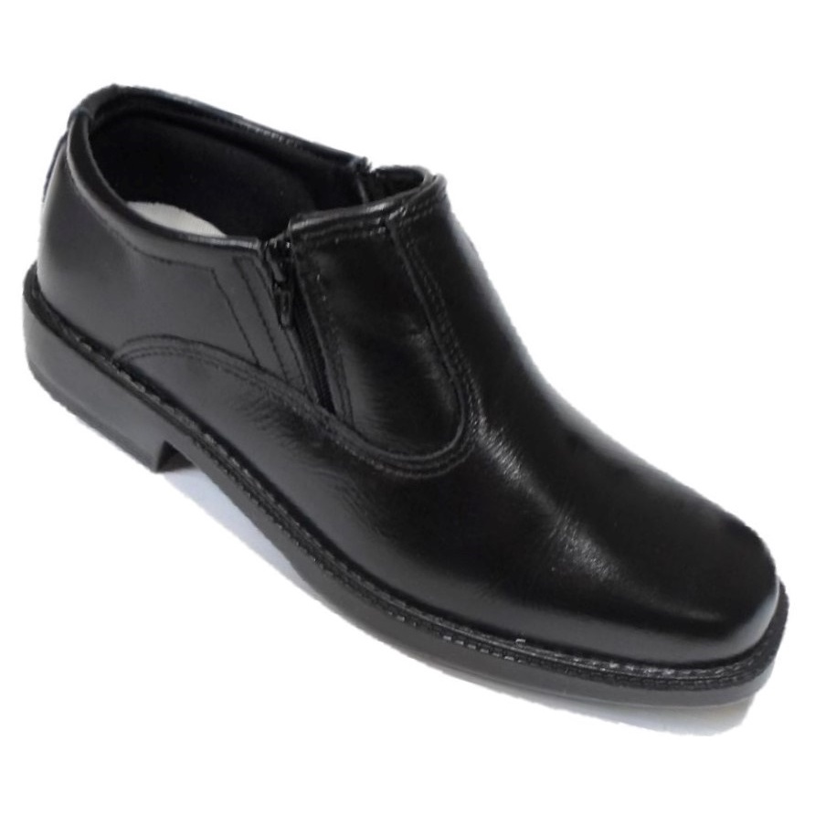 Sapato Preto Social Masculino Estilo Meia Bota Trabalho Serviço Passeio Motorista Onibus Carro Moto
