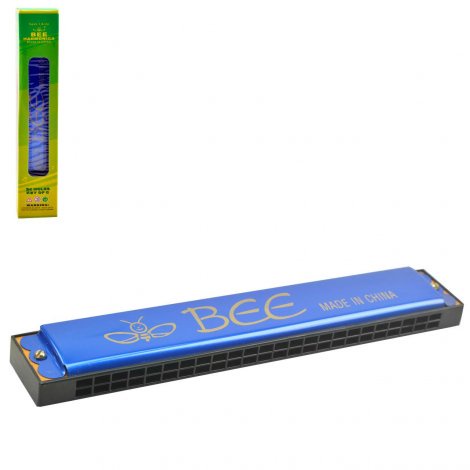 Gaita Harmonica 24 Furos Bee Colors sopro musical
