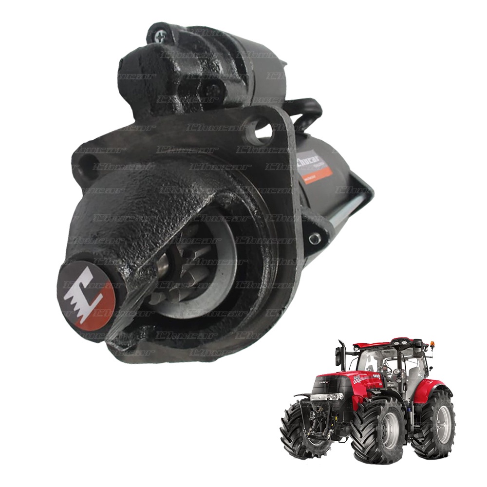 MOTOR DE PARTIDA ISKRA 12V 10D TRATOR MF 200 / 265 / 283 / 290 / 292 / 293 / 4265 / 4275 / 4283 / 4290 / MX720