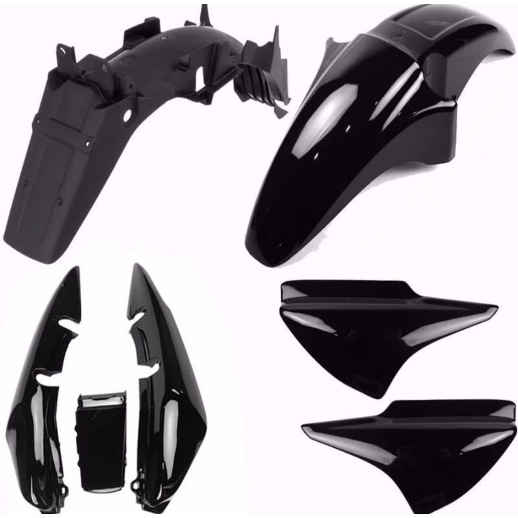 Kit Carenagem Titan 150 2008  Rabeta + Paralama dian + Tampas Laterais + Paralama Traseiro Preto Injetado .